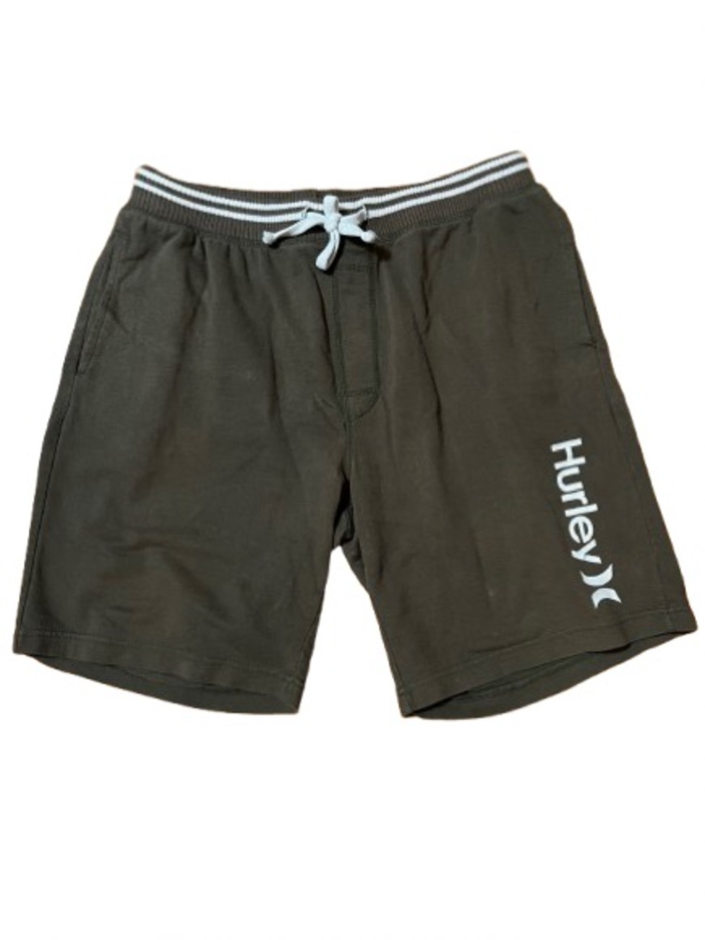 Hurley Olive Green Logo Casual Drawstring Shorts Size XL